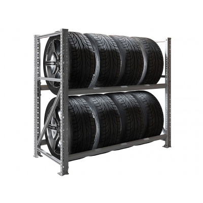 Стеллаж MS Pro 1200/1353x606 стационарный для хранения 8 шин, 2 яруса Стеллаж MS Pro 1200/1353x606 стационарный для хранения 8 шин, 2 яруса
